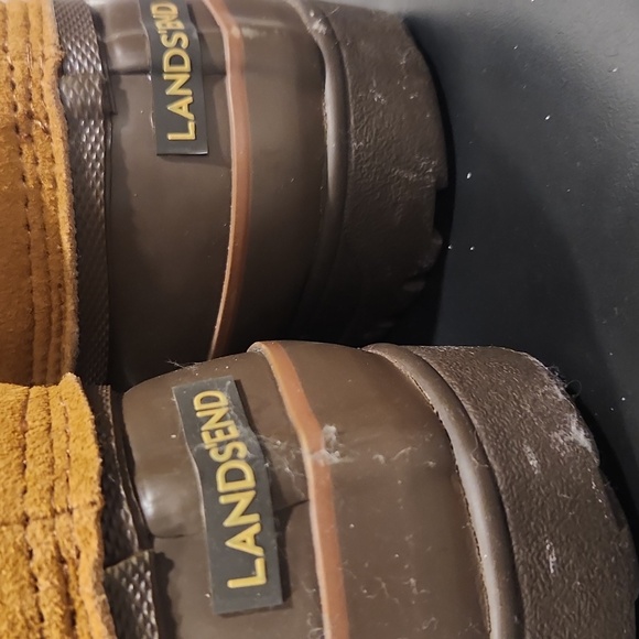 NWOT Lands' End Alpine Snow Brown and Tan Winter Boots - Picture 6 of 9